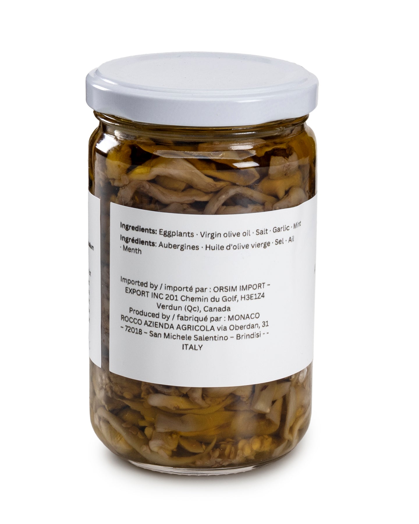 EGGPLANTS IN VIRGIN OIL 250ml